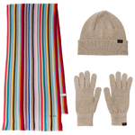 This Women's Stripe Scarf has been crafted out of wool.