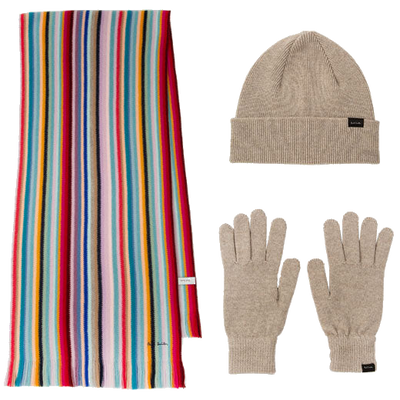 paul smith womens scarf hat gloves gift set