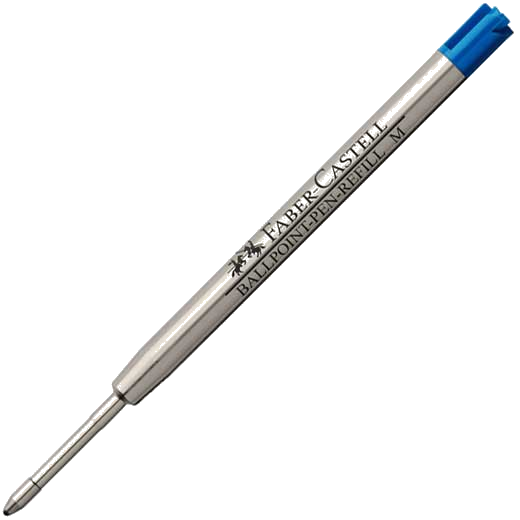graf von faber castell blue medium ballpoint pen refill