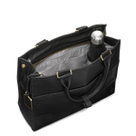 tumi black lynn voyageur tote bag inside