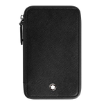 Montblanc's Sartorial Black Leather Zip-Around 8 Pen Pouch is made with saffiano textured cowhide leather in black.