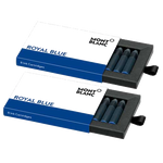 Montblanc royal blue ink cartridges.
