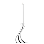 georg jensen cobra stainless steel small candle holder