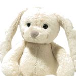 This Steiff Soft Cuddly Friends Yellow Tilda Rabbit has a soft nose and safety eyes, giving her a soft face.