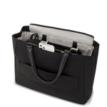 tumi black gunmetal valetta voyageur medium tote bag back