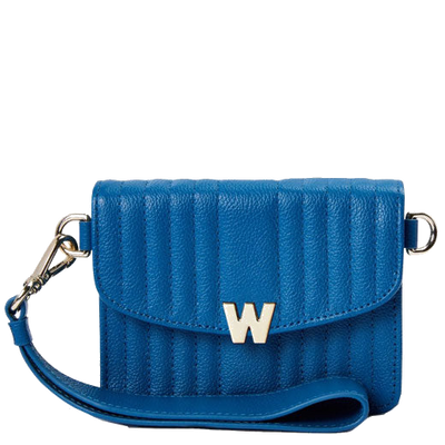 wolf 1834 marine blue mimi mini bag with wristlet