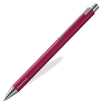 This LAMY Econ Special Edition Raspberry Ballpoint Pen has a plain matte pink barrel and contrasting polished chrome trims.