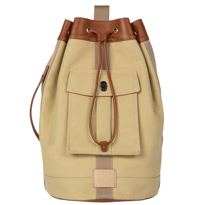 paul smith cotton linen sand duffel bag