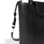 shadow stripe bucket bag
