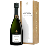 La Grande Année 2014 75cl Champagne inside its Bollinger gift box.