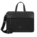 This Samsonite Zalia 3.0 Briefcase 14.1" in Black is made from recycled PET fabric with the coating in virgin materials.