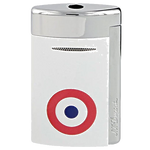s t dupont paris white rosette minijet lighter front