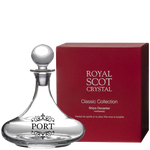 This Royal Scot Crystal Classic Collection 75cl 'PORT' Ships Decanter will be presented inside a red gift box.
