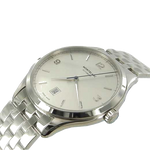 montblanc silver face watch