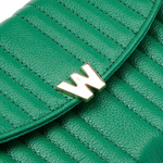wolf 1834 mimi cross body bag in forest green close
