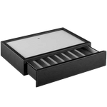 This Montblanc Black Leather Stackable Module can hold up to 8 writing instruments.