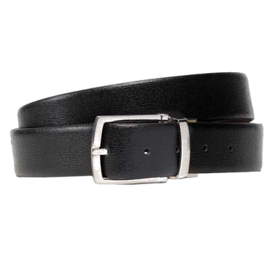 black boss belt leather 1