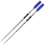 Cross fine blue ballpoint refills in a pack of two.