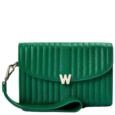 wolf 1834 mimi cross body bag in forest green