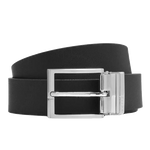 The Geppy Soft Reversible Black & Brown Leather Plaque & Pin Buckle Belt by BOSS.