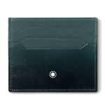 Montblanc's Meisterstück 6CC Sfumato British Green Card Holder is made out of smooth calfskin leather.