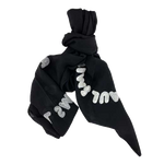 This ladies Paul Smith scarf is made from a black woollen material.