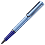 LAMY's AL-Star Aquatic Special Edition Rollerball Pen has a lovely metallic sheen on the cap and barrel with the LAMY brand name engraved towards the bottom.