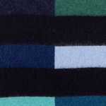 This Men's Block Stripe Lambswool Glassette Scarf in Blue by Paul smith is made out of 100% lambswool and is great for winter.