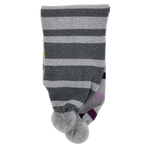 This Paul Smith grey scarf comes with a multi stripe design.