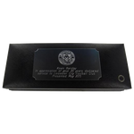 Montblanc corporate plaque engraving for Leicester City Football Club.