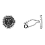 Montblanc's Meisterstück 100 Years Stainless Steel Cufflinks are made with stainless steel and have an inlay with black lacquer.