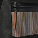 This Signature Stripe Pocket Coated Canvas Backpack is great for travelling or everyday use such as taking into the office etc.