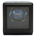 WOLF 1834's Elements Water Cub Watch Winder with Cover is crafted in vegan leather.