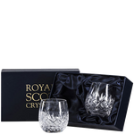 These Edinburgh 2 x 35cl Gin & Tonic Barrel Tumblers will be presented inside a Royal Scot Crystal gift box.