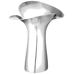 This is the Georg Jensen Stainless Steel Bloom Botanica Large Vase.