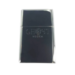 This Georg Jensen card holder comes with the brand name on the front.