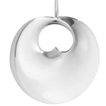 This Georg Jensen Sterling Silver Hidden Heart Pendant - Large has been designed by Vivianna Torun Bülow-Hübe.