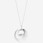 This is the Georg Jensen Sterling Silver Hidden Heart Pendant - Large.