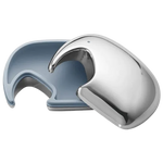 Georg Jensen's Elephant Keepsake Box in Blue is made with stainless steel.