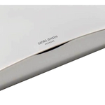 Silk matt stainless steel with a hinged lid.