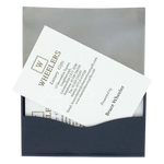 The inside compartment of the Georg Jensen Business Card Holder.