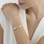 Sterling Silver & 18 KT. Yellow Gold Torun Bangle