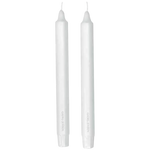 Georg Jensen Tall White Candles - made from paraffin wax, and have a calm, long-lasting burning life.