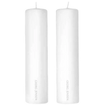 Elegant Georg Jensen White Candle Pair - made from paraffin wax.