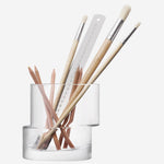 LSA International's Signature Tier Small Vase/Lantern can be used as a stationary holder.