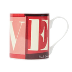 This Paul Smith Bone China Love Mug is made out of bone china and features a delicate handle with a vibrant design that is finished with the Paul smith