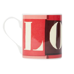 This Paul Smith Bone China Love Mug is made out of bone china and features a delicate handle with a vibrant design that is finished with the Paul smith