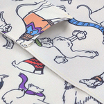 This Radley Chalk Off on an Adventure Bandana has been crafted out of fabric.