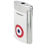 This S.T. Dupont Paris White Rosette Minijet Lighter is refillable with black gas.
s-t-d