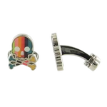 These Paul Smith cufflinks come with a swivel locking mechanism.